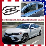 For Honda Civic 2020-2026 In-channel Window Visor Vent Rain Sun Shade Deflectors. Fixed Price $54.99.