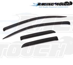 Dark Smoke Outside Mount Visor Rain Guard 4PC For Toyota Tundra Double Cab 07-16. Fixed Price $39.04.