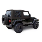 Jeep Wrangler Tj Top, 03-06, Tinted Windows, Upper Doors, Black Diamond. Fixed Price $263.12.