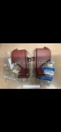 Volvo 740 760 Rear Seatbelt Covers , Left & Right Pair Nos Oem Oxblood #9159889. Fixed Price $160.00.