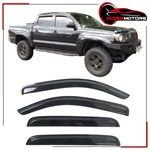 Fits 05-15 Toyota Tacoma Double Cab Acrylic Slim Window Visors Rain Guards 4PCS. Fixed Price $28.99.