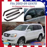 In-channel Window Visors Rain Guard Deflector For 2003-2009 Lexus GX470. Fixed Price $59.59.