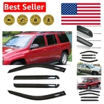 Sleek Outside Mount Rain Guards For Chevy Trailblazer & Isuzu Ascender 4PC Set. Fixed Price $67.99.