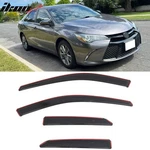 Fits 15-17 Toyota Camry In-channel Window Visors Vent Rain Sun Guards Deflectors. Fixed Price $42.99.