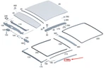 New Mb H247 Right Panoramic Glass Roof Molding A2476909202 Genuine. Fixed Price $193.48.