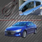 In-channel Window Visors Rain Vent Side Deflectors For Hyundai Elantra 2017-2020. Fixed Price $48.69.