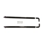 Rampage 69997 Black Powder Coated Adjustable Tub Rail Kit For 87-95 Wrangler Yj. Fixed Price $119.22.