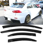 Fits 08-17 Mitsubishi Lancer Acrylic Window Visors 4PC Set. Fixed Price $26.35.