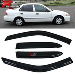 Fits 98-02 Toyota Corolla Window Visors Acrylic Sun Rain Deflector Guard 4PC. Fixed Price $26.98.