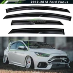 2012-2018 Ford Focus Se 4 Door Wavy Mugen Style Window Visors Rain Guards. Fixed Price $28.99.