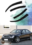 For Benz W211 E350 E500 03-09 Deflector Window Visors Guard Vent Weather Shield. Fixed Price $69.99.