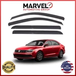 For Volkswagen Jetta 2011-2018 Black Window Visor Rain Guard Deflectors. Fixed Price $31.90.