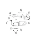 Genuine Mopar Quarter Window Left 1YA01FX9AE. Fixed Price $505.49.