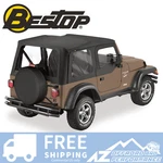 Bestop Replace Half Door Skin Clear Black Denim For 97-02 Jeep Wrangler Tj. Fixed Price $799.99.