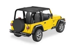 Bestop Soft Safari Header Bikini Polymer Cloth Black Fits Jeep Wrangler. Fixed Price $122.97.