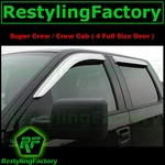 04-14 Ford F150 Crew Cab Super Chrome Door Window Visor Rain Sun Guard. Fixed Price $139.88.