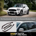 Fits Mini Countryman 2017-24 In-channel Vent Window Visor Rain Guard Deflectors. Fixed Price $46.89.