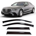 Tape-on Window Visors Rain Guards Fit Mercedes W223 Long 2020- Deflectors. Fixed Price $139.00.