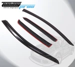 Dark Smoke Rain Visor Deflector 4PCS Out-channel For Chevy Aveo Hatchback 07-10. Fixed Price $33.76.