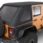 For Jeep Wrangler Jk 2018 Smittybilt 9087135K Protek Black Bowless Combo Top Kit. Fixed Price $839.99.