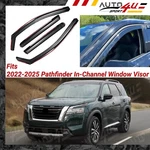 Fits Nissan Pathfinder 22-25 In-channel Vent Window Visors Rain Snow Guards. Fixed Price $54.49.