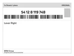 Genuine Bmw Lever Right 54-12-8-119-748 New. Fixed Price $122.36.