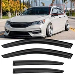 4PCS For 2013-2017 Honda Accord Seden Window Visor Sun Rain Guard Vent Deflector. Fixed Price $21.00.