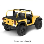 Bestop 90031-35 Duster Black Soft Roll Up Deck Cover For 07-18 Jeep Wrangler 4DR. Fixed Price $179.99.