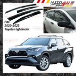 Fits Toyota Highlander 2020-2024 3D Jdm Style Window Vent Visors Sun Rain Guards. Fixed Price $29.99.