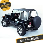 Bestop 52529-15 Black Denim Safari Bikini For 1992-1995 Jeep Wrangler Yj. Fixed Price $151.85.