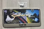 Infiniti License Plate Frame Stainless Steel Silver Elite Automotive. Fixed Price $35.00.