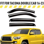 Rain Guards Vent Visors Shade For 2016-2023 Toyota Tacoma Double Cab. Fixed Price $47.24.