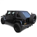 Jeep Wrangler 4 Dr Jk Frameless Top, 2007-2018, Tinted Windows, Black Sailcloth. Fixed Price $483.99.