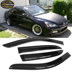 Fits 03-07 Honda Accord Sedan Window Visors Rain Sun Guard Vent 4PC Set. Fixed Price $25.99.