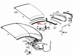 Mercedes-benz Sl R231 Left Roof Sealing A2317900198 No Import Duties To. Fixed Price $120.55.