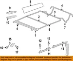 Chrysler Oem 97-18 Wrangler Jk Frame Components-bracket Bolt 6036311AA. Fixed Price $10.92.