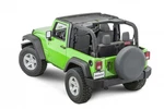Mastertop 14200301 Black Mesh Bimini Shademaker For 07-18 Wrangler Jk 2DR. Fixed Price $54.99.