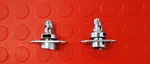 Mercedes Benz R107 Top Latch Set Left Right Hard Soft Lock Posts Oem Pair Sl. Fixed Price $120.00.