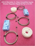 2000-6 Mercedes W215 CL500 Convertible Quarter Window Regulator Repair Kit. Fixed Price $100.00.