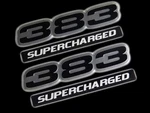 2 383 Supercharged Engine Big Block Emblem Black Silver For Chrysler Dodge. Fixed Price $17.88.
