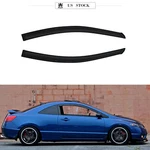 Fits 06-11 Honda Civic Coupe 2PCS Windows Visor Sun Guard Rain Deflector Tape-on. Fixed Price $39.99.