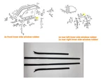 Set Sealing Rails Front Rear Inner Fits Mercedes W123 C123 Coupe. Fixed Price $346.93.