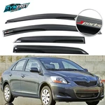 Window Visor For 07-13 Toyota Yaris Sedan Mugen Style Shade Smoke Acrylic 4PCS. Fixed Price $41.99.