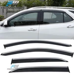 Fits 18-24 Chevy Equinox Window Visors Rain Sun Guard W/ Chrome Trim 4PC. Fixed Price $47.99.