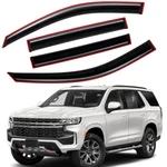 In-channel Window Visors Sun Rain Guards For 2021-2025 Gmc Yukon/chevrolet Tahoe. Fixed Price $42.94.