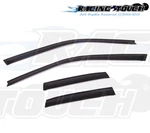 Dark Smoke Outside Mount Window Visor Rain Guard 4PCS For Infiniti G20 1991-1996. Fixed Price $36.45.