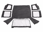 Rampage Black Denim Vinyl Replacement Soft Top For 88-95 Jeep Wrangler Yj. Fixed Price $362.73.