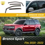 Fits Ford Bronco Sport 2020-2022 In-channel Window Visors Rain Guard Deflectors. Fixed Price $49.99.