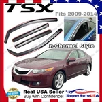 For Acura Tsx 2009-2014 In-channel Vent Window Visors Sun Rain Guard Deflectors. Fixed Price $48.99.