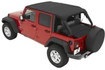 Bestop 52581-35 Header Safari Extended Bikini Black For 07-09 Wrangler Jk. Fixed Price $156.46.